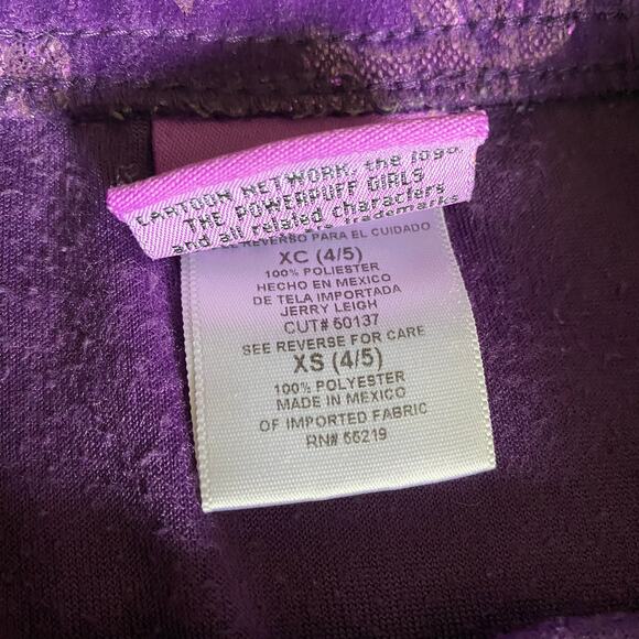 The Powerpuff Girls Velour Glitter Y2K 2002 Skirt Kids Sz XS (4/5) - Picture 4 of 9